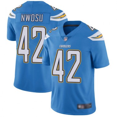 Los Angeles Chargers NFL Football Uchenna Nwosu Electric Blue Jersey Men Limited #42 Alternate Vapor Untouchable->women nfl jersey->Women Jersey